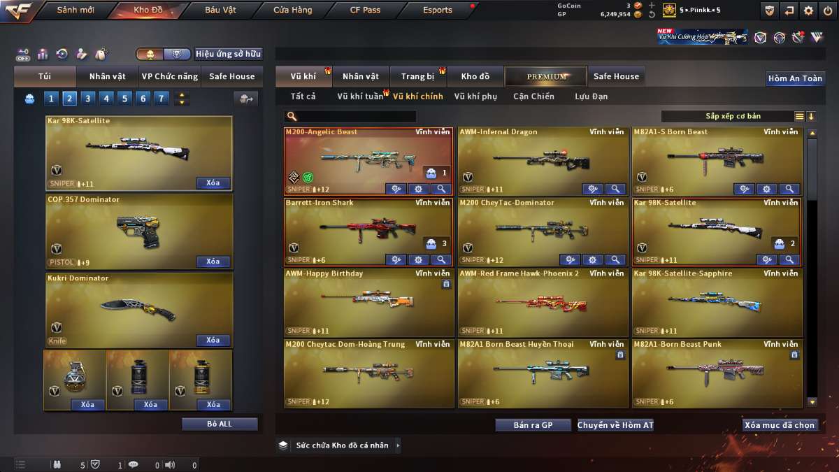shop acc cf uy tin gia re